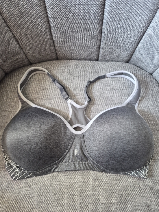 Danskin Other - Danskin Gray Padded Racerback Sports Bra